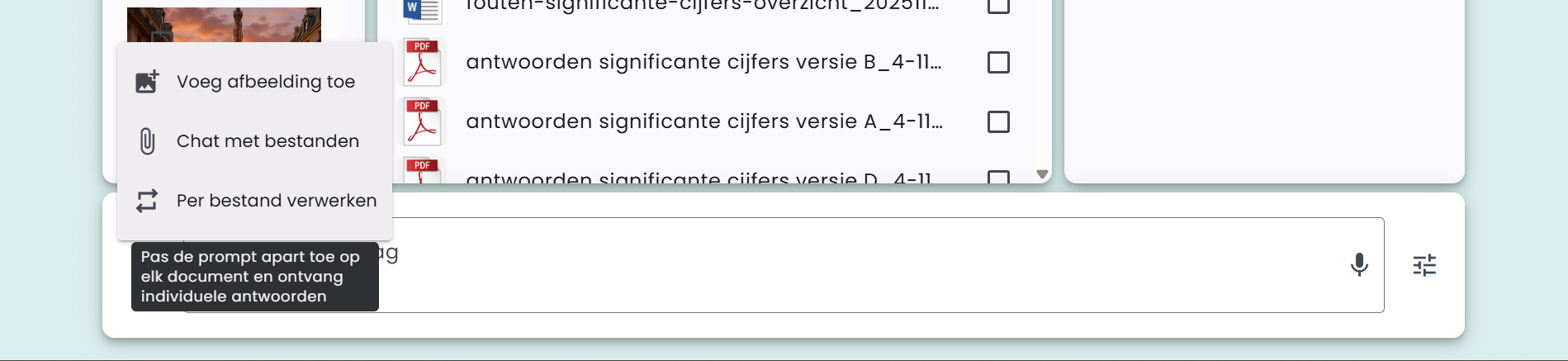 Behandle per fil